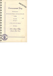 Salve Regina College Commencement Day program, 1956 by Salve Regina College