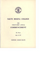 Salve Regina College Twenty-First Annual Commencement program, 1971 by Salve Regina College