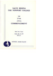 Salve Regina College Twenty-Seventh Annual Commencement program, 1977 by Salve Regina College