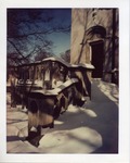 Ochre Court steps in the snow