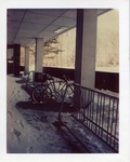 Bike rack at O'Hare Academic Center in the winter