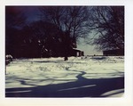 Snow covered ground outside of McAuley by Joseph Souza