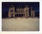 Behind Ochre Court in the evening in the snow by Joseph Souza