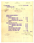 Invoice from L. Alavoine Co. to Ogden Goelet by L. Alavoine Co.