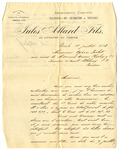 Letter from Jules Allard to Ogden Goelet