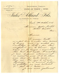 Letter from Jules Allard to Ogden Goelet