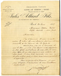 Letter from Jules Allard to Ogden Goelet by Jules Allard Fils