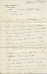 Letter from L. Marcotte to Ogden Goelet