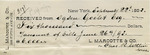 Receipt and Statement from L. Marcotte & Co. to Ogden Goelet