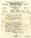 Receipt from L. Marcotte & Co. to Ogden Goelet by L. Marcotte & Co.