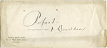 Envelope "Rafard" + Donaldson by Robert Goelet and Ogden Goelet