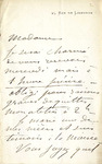 Letter from Charles Chaplin to Mrs. Goelet by Charles Joshua Chaplin