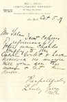 Letter from L. Seely to Mr. Yale by L. Seely
