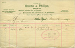 Receipt from Owens & Phillips to Ogden Goelet by Owens & Phillips
