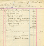 Receipt from James E. Seacord to Robt Goelet