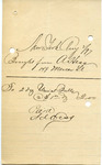 Receipt from A. Hess by A. K. Warren & Co. Hess