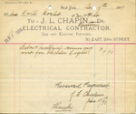 Receipt from J. L. Chapin by J. L. Chaplin