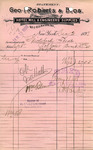 Receipt from Geo. I. Roberts & Bros. by Geo. I. Roberts & Bros.