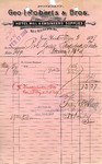 Receipt from Geo. I. Roberts & Bros. by Geo. I. Roberts & Bros.