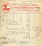 Receipt from Saunderson & Wright by Saunderson & Wright