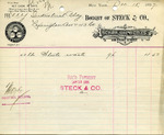 Receipt from Steck & Co. by Steck & Co.