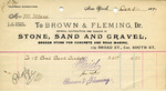 Receipt from Brown & Fleming