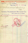Receipt from General Incandescent Arc Light Co., duplicate by General Incandescent Arc Light Co.