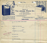 Receipt from The Jerome Paper Co.