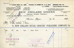 Receipt from New EnglandRetail Grocers' Publishing Company