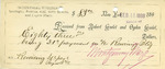 Receipt from Robert Goelet and Estate of Ogden Goelet $83 by Ogden Goelet, Robert Goelet, and Montgomery Maze