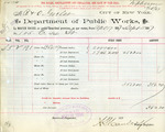 Receipt from Department of Public Works to R. & O. Goelet