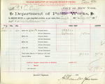 Receipt from Department of Water Supply to R. & O. Goelet