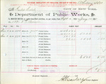 Receipt from Department of Water Supply to Goelet Estate