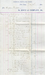 Invoice from Roux & Company to Ogden Goelet