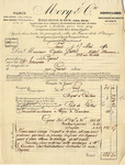 Invoice from Mory & Co. to Ogden Goelet