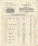 Invoice from Forrest & Sons to Ogden Goelet by Forrest & Sons