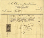 Invoice from A. Chenu to Ogden Goelet