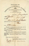 Letter from Baldwin Bros & Co. to Ogden Goelet by Baldwin Bros & Co.