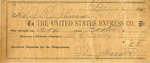 Check to the United States Express Co. from J. R. Johnson