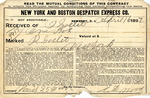 Contract between New York & Boston Despatch Express Co. and Ogden Goelet