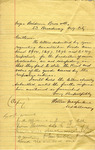 Copy of letter from Wallace Macfarlane to Baldwin Bros & Co. by Wallace Macfarlane