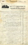 Invoice from C. L. Ford & Sons to Robert Goelet
