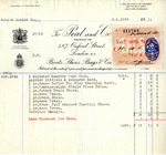 Receipt from Peal and Co. to Robert Goelet by Peal and Co.