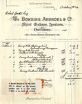Receipt from Bowring, Arundel & Co. to Robert Goelet