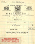 Invoice from E. & H. Hummel & Co. to Robert Goelet by E. & H. Hummel & Co.