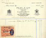Receipt from Peal and Co. to Robert Goelet