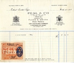 Receipt from Peal and Co. to Robert Goelet by Peal and Co.