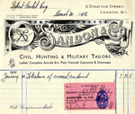 Receipt from Sandon & Co. to Robert Goelet by Sandon & Co.