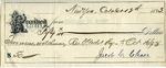 Receipt from Jacob C. Chase to Richard M. Hunt by Jacob C. Chase