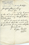 Contract between Ogden Goelet and Joseph Mayer by Ogden Goelet